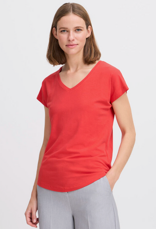 BYPAMILA RED V TEE