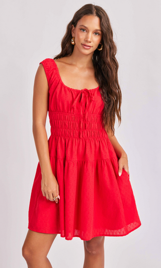 ARIEL RED MINI DRESS