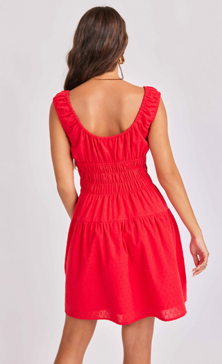 ARIEL RED MINI DRESS