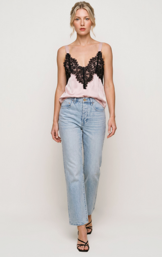 HEIDI PINK LACE TANK