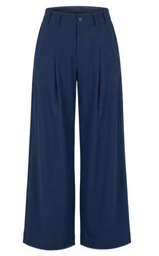 GRACEY NAVY WIDE LEG TROUSERS