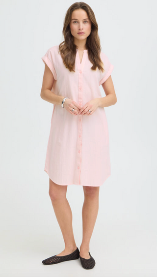 BYELLANA PINK SHIRT DRESS