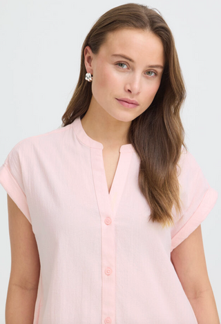 BYELLANA PINK SHIRT DRESS