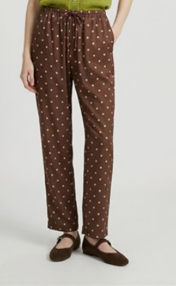 BROWN & TAUPE POLKA DOT PANTS 