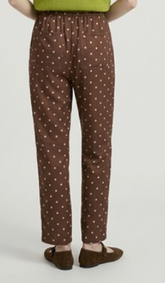 BROWN & TAUPE POLKA DOT PANTS 