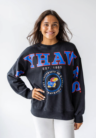 KU PHILLY SPLIT CREWNECK