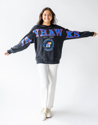 JAYHAWKS SPLIT PHILLY SWEATSHIRT