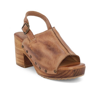 GENUINE LEATHER WEDGE SANDAL, OPEN TOE
