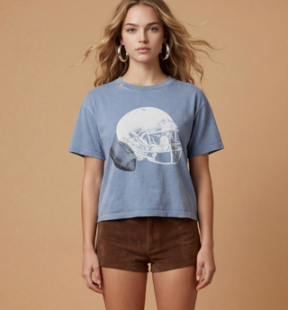 FOOTBALL HELMET WIDE BOY TEE