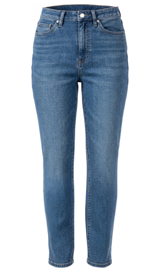 medium blue wash denim skinny jeans