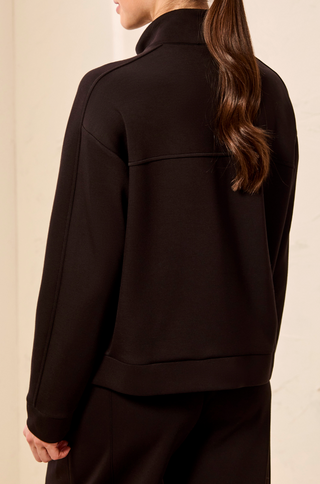 MOCK NECK BLACK JACKET