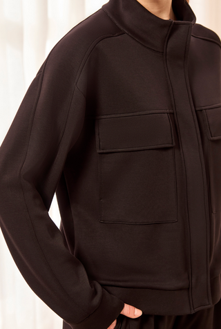 BLACK ACTIVEWEAR CARDIGAN/JACKET WITH POCKETS