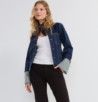 CHLOE LRG CUFF TRUCKER JACKET