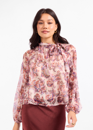 EN PROVINCE TIE BLOUSE