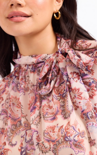 EN PROVINCE TIE BLOUSE