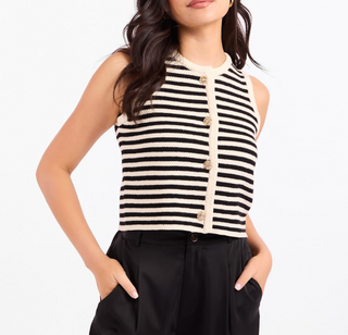 MANON STRIPED SWEATER VEST