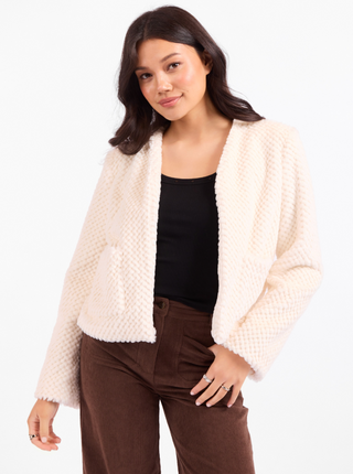SO SO SOFT FAUX FUR JACKET