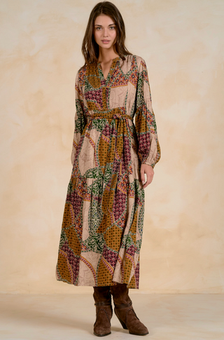 CLARA BOHO TIE DRESS