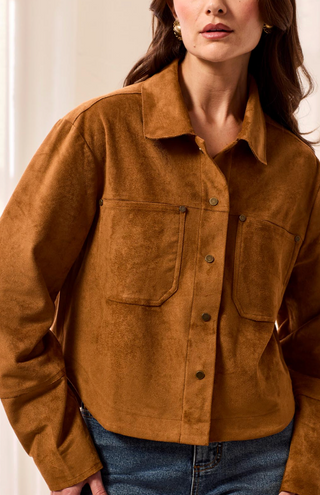 SUEDE SNAP SHACKET