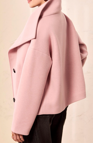 LOFTY PINK FUNNEL NECK JACKET