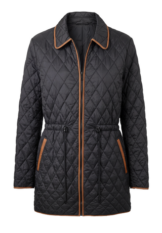QUILTED COAT W/ CINCH