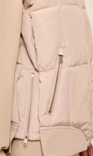 BEIGE PUFFER VEST