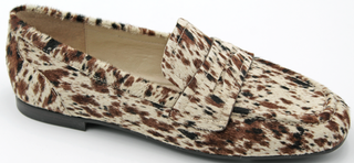 COWHIDE LOOK LOAFER 