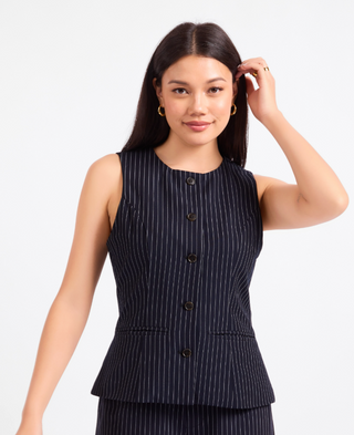 EAST GATE PINSTRIPE VEST
