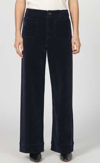 DEAR JOHN BLACK CORDUROY PANTWS, WIDE LEG 
