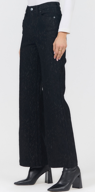 FIONA LACE BLACK DENIM