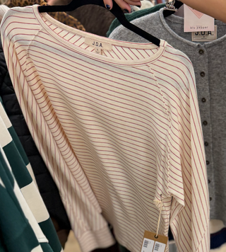 MICA CREAM STRIPE TOP