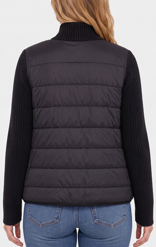 QUILTED SWEATER JACKET