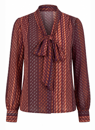 NECK TIE BLOUSE