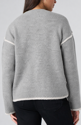 ASYMMETRIC GREY SWEATER