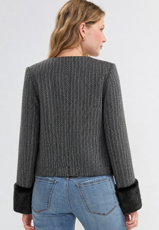 SOCIALITE HERRINGBONE JACKET