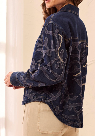 WILD BLOOM DENIM JACKET