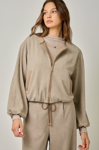 LUXE LOUNGE BUBBLE HEM JACKET