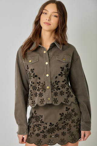 PRAIRIE BLOOM EYELET JACKET