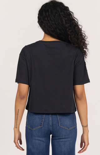 MADDOX BEADED BLACK TEE