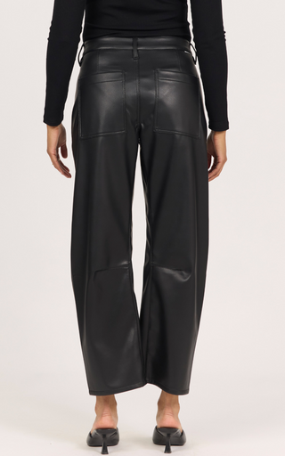 LASSO BLACK LAQUER PANTS