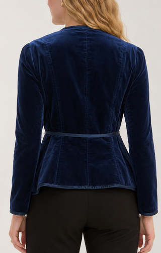 SAPPHIRE ROYALTY VELVET JACKET