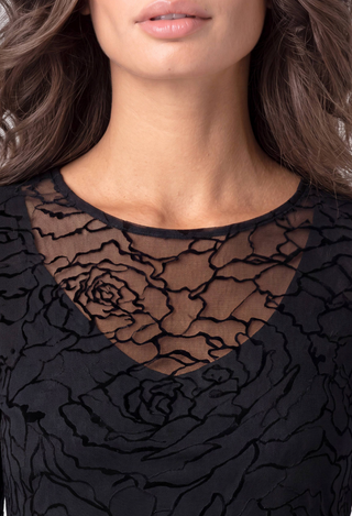 NOIR BLOOM TOP