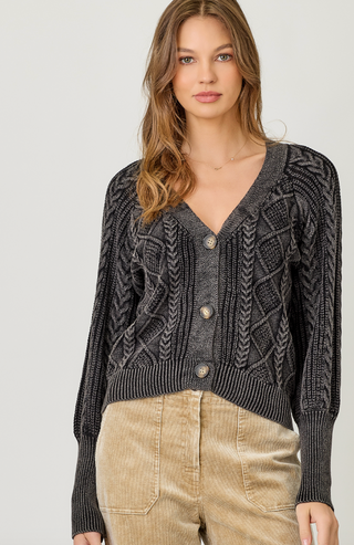 MY- MIXED WEAVE CARDIGAN
