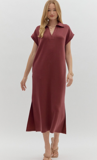 ENT- PULLOVER MIDI DRESS