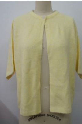 YELLOW SHORT SLEEVE CARDIGAN 