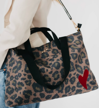 CHELSIE CANVAS PRINTED TOTE