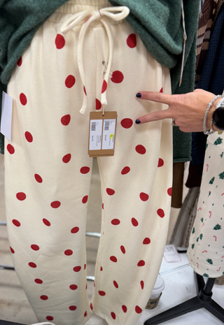 HOLIDAY DOT SWEATPANTS