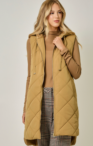 PUFFER HOODIE VEST