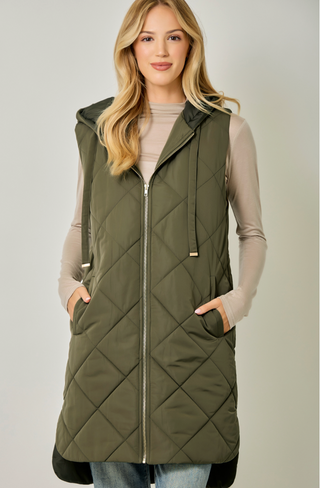 PUFFER HOODIE VEST