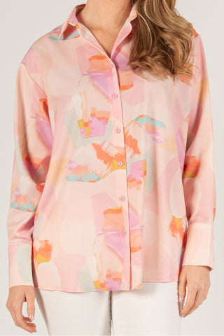 WATERCOLOR SATIN SHIRT